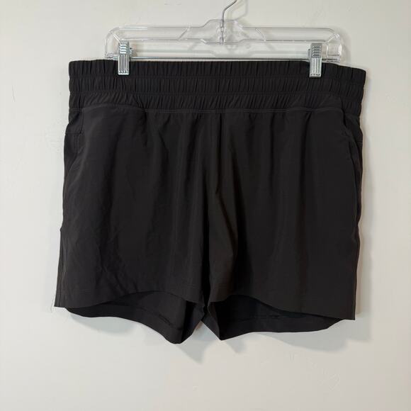FreeFly Women's Breeze Shorts Pull On Black XL Lightweight Active Athleisure - Picture 1 of 7